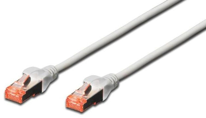 DIGITUS DK-1644-010 Digitus Cat.6 Patch Kablo, S-FTP, Halogenfree, AWG 27/7, 1 metre, Gri Renk