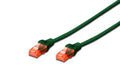 DIGITUS DK-1617-0025/G Digitus Patch Kablo, U-UTP, CAT. 6, 0.25 metre, AWG 26/7, yeşil renk