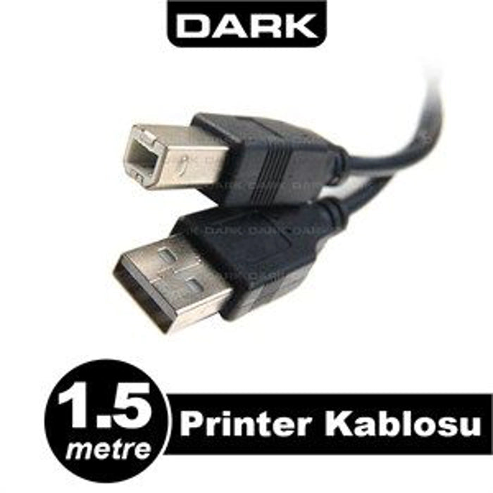 Dark USB 2.0 1.5mt Printer ve Data Kablosu