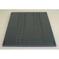 Lande LN-RAF-SBT-D100-BL-UNV Sabit Raf, 19¨ 1U Metal Tutuculu, 4 noktadan baglantılı, Fiziki Raf Derinliği:770mm D=1000mm kabinetler içindir, Yük Kapasitesi 50 kg_ Universal Model, Her Marka Kabinete Uyumlu