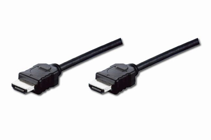DIGITUS AK-330114-030-S Hdmi High Speed with Ethernet Bağlantı Kablosu (Hdmi 1.4), 1080p, Hdmi Tip A Erkek - Hdmi Tip A Erkek, 3 metre, AWG32, gold flash kaplama, siyah renk