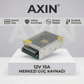 12V 15A Güç Adaptörü - Metal Kasa Güvenlik Kamera Sistemi Adaptörü