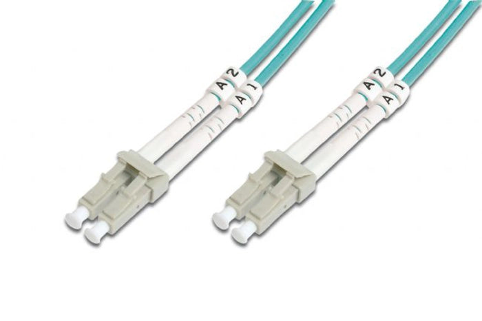 DIGITUS DK-2533-10/3 Digitus LC-LC Fiber Optik Patch Kablo, 10 metre, Multimode, Duplex, 50/125, OM3
