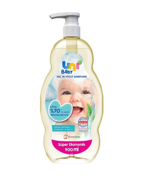 Uni Baby Bebek Saç Ve Vücut Şampuanı 900 ml