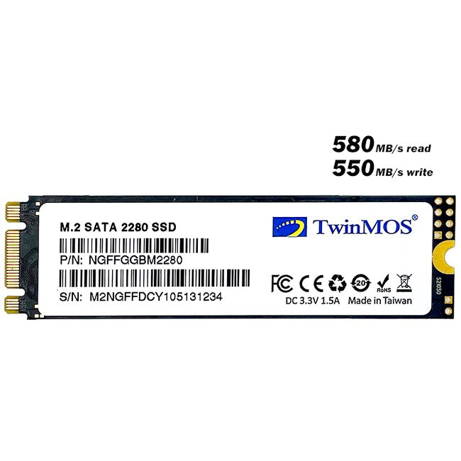 TwinMOS Internal 256GB M.2 2280 SATA3 SSD