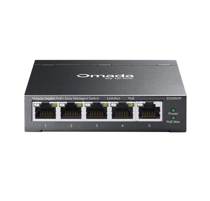 TP-LINK Omada 5Port Gigabit 4xPoE 65W (ES205GP)