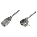 ASSMANN AK-440100-025-S Güç Kablosu, Schuko 90 derece açılı Erkek - C13 Dişi, 2,5 metre, H05VV-F3G 1.0qmm, siyah renk