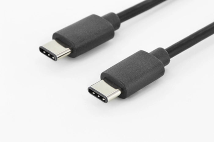 ASSMANN AK-300138-010-S USB Tip C Bağlantı Kablosu, USB Tip C Erkek (USB 3.1) - USB Tip C Erkek (USB 3.1), 1 metre, AWG 24/28, 2x zırhlı, UL, nikel kaplama, siyah renk