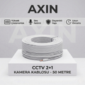 CCTV 2+1 Kablo 50 Metre - Güvenlik Kamera Sistemi Kurulum Kablosu
