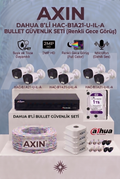 8 Kameralı Full Color Sesli Güvenlik Kamera Seti - Gece Renkli, 1TB HDD, Yapay Zeka Yüz Tanıma