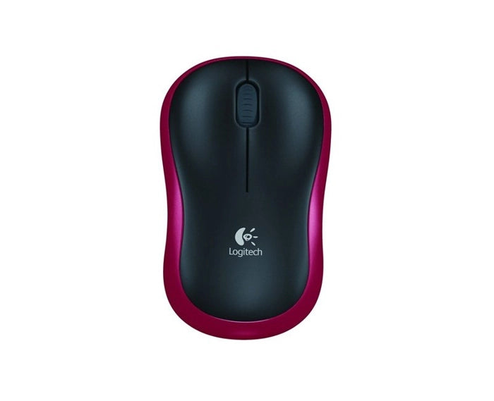 Logitech M185, Nano Kablosuz, USB, Mouse Kırmızı, 910-002237