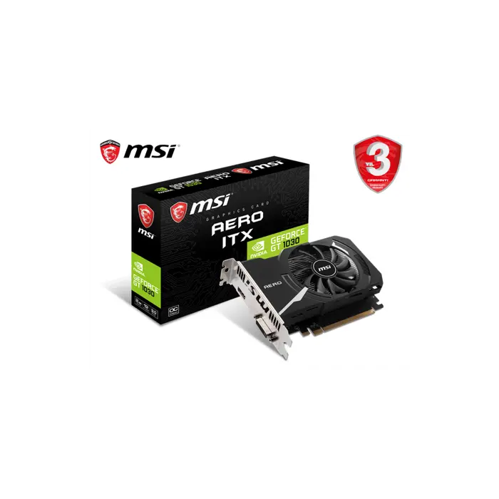 Msi Geforce Gt 1030 Aero Itx 2Gd4 Oc - 2Gb Ekran Kartı