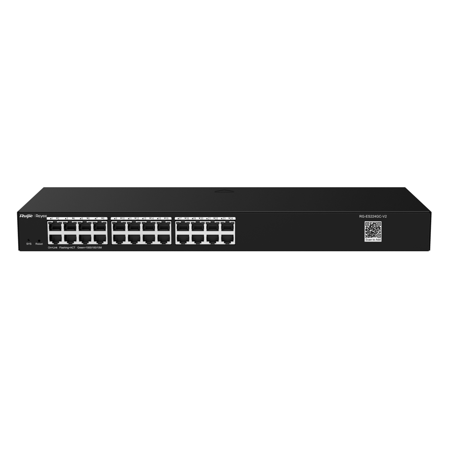 RUIJIE REYEE RG-ES224GC-V2 24 PORT GIGABIT CLOUD YÖNETİLEBİLİR RACKMOUNT SWITCH