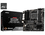 MSI B550M PRO-VDH WIFI DDR4 4400MHZ 1XVGA 1XHDMI 1XDP 2XM.2 USB 3.2 MATX AM4 (AMD 5000/4000G/3000 SE