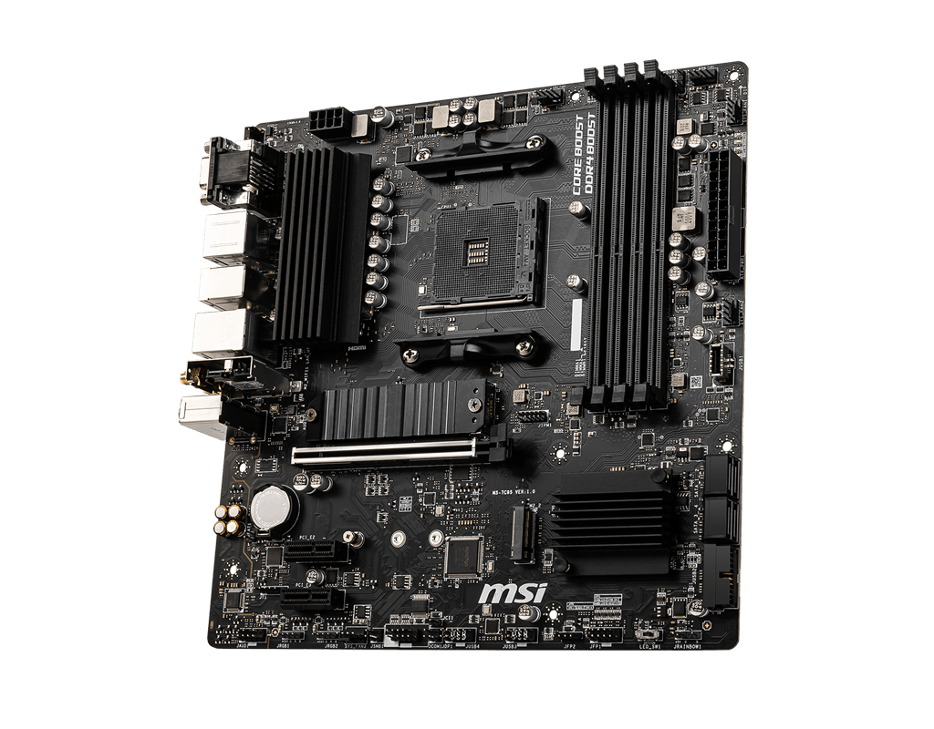 MSI B550M PRO-VDH WIFI DDR4 4400MHZ 1XVGA 1XHDMI 1XDP 2XM.2 USB 3.2 MATX AM4 (AMD 5000/4000G/3000 SE
