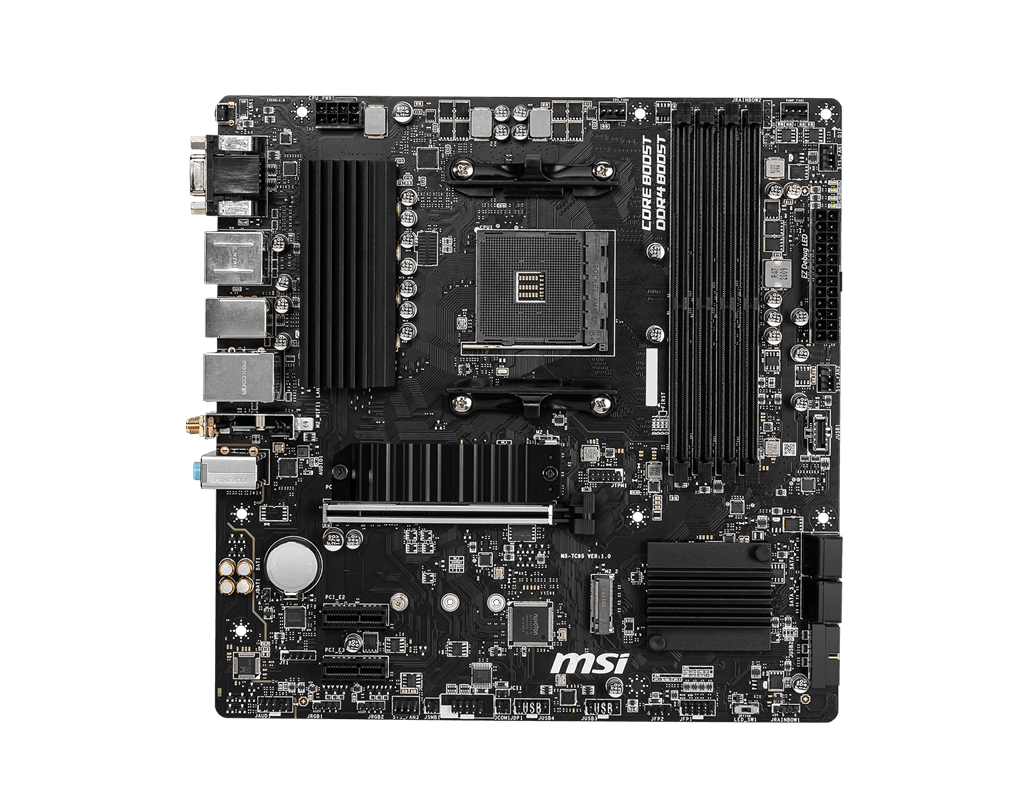 MSI B550M PRO-VDH WIFI DDR4 4400MHZ 1XVGA 1XHDMI 1XDP 2XM.2 USB 3.2 MATX AM4 (AMD 5000/4000G/3000 SE