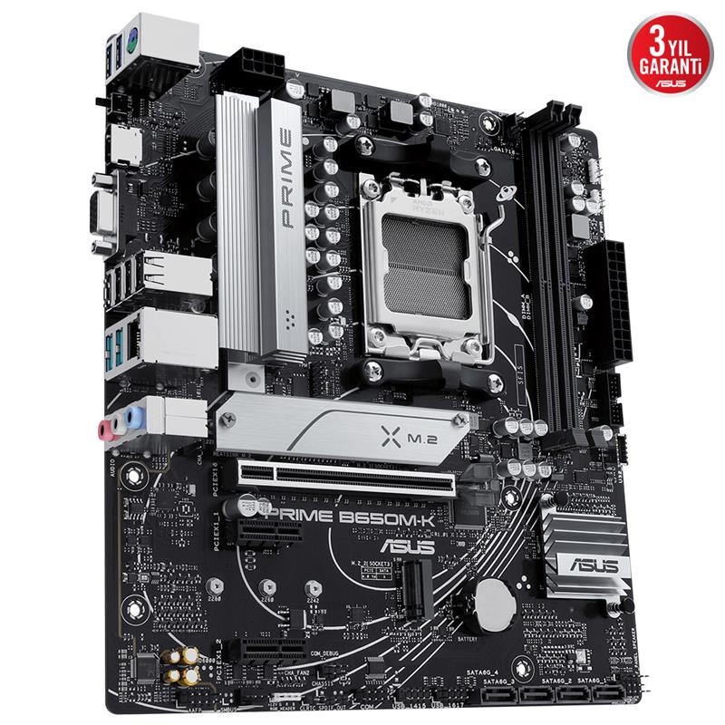 ASUS PRIME B650M-K DDR5 6400MHZ 1XVGA 1XHDMI 2XM.2 USB 3.2 MATX AM5 (AMD AM5 9000/8000/7000 SERİLERİ