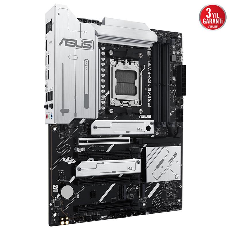 ASUS PRIME X870-P WIFI DDR5 8000MHZ 1XHDMI 2XUSB4 4XM.2 ATX AM5 (AMD AM5 9000/8000/7000 SERİLERİ İLE