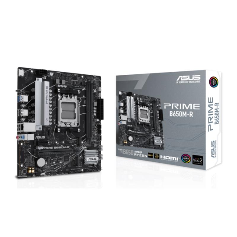 ASUS PRIME B650M-R DDR5 7200MHZ 1XHDMI 2XM.2 USB3.2 MATX AM5 (AMD AM5 9000/8000/7000 SERİLERİ İLE UY