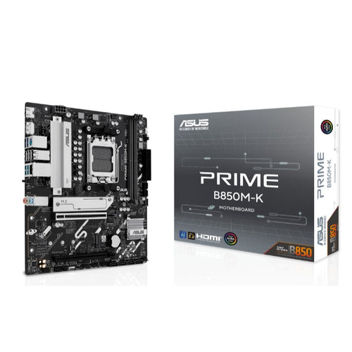 ASUS PRIME B850M-K DDR5 8400MHZ 1XHDMI 1XDP 2XM.2 USB2.0 MATX AM5(AMD AM5 9000/8000/7000 SERİLERİ İL