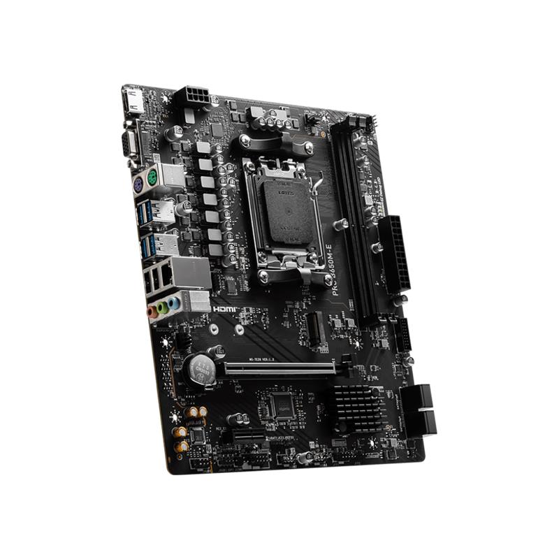 MSI PRO B650M-E DDR5 6800MHZ 1XVGA 1XHDMI 1XM.2 USB 3.2 MATX AM5(AMD AM5 9000/8000/7000 SERİLERİ İLE