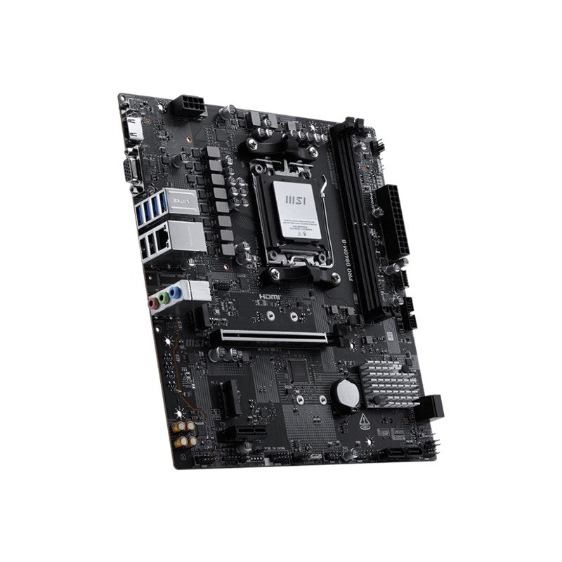 MSI PRO B840M-B DDR5 8000MT/S 1XHDMI 2XM.2 USB-C MATX AM5 (AMD AM5 9000/8000/7000 SERİLERİ İLE UYUML