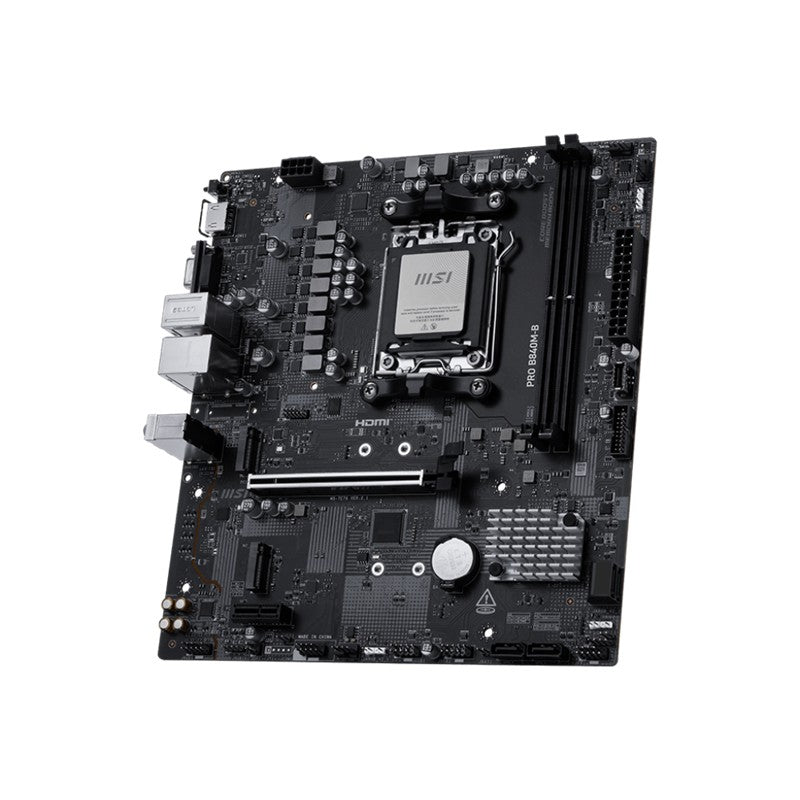 MSI PRO B840M-B DDR5 8000MT/S 1XHDMI 2XM.2 USB-C MATX AM5 (AMD AM5 9000/8000/7000 SERİLERİ İLE UYUML