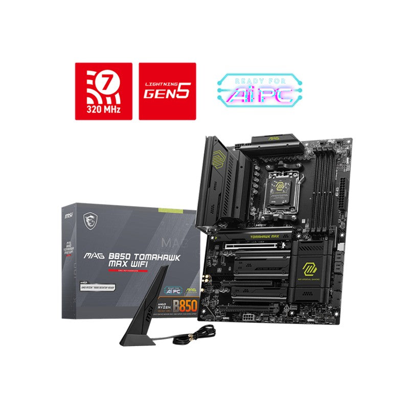 MSI MAG B850 TOMAHAWK WIFI DDR5 8200MHZ 1XHDMI 4XM.2 ATX AM5 (AMD AM5 9000/8000/7000 SERİLERİ İLE UY