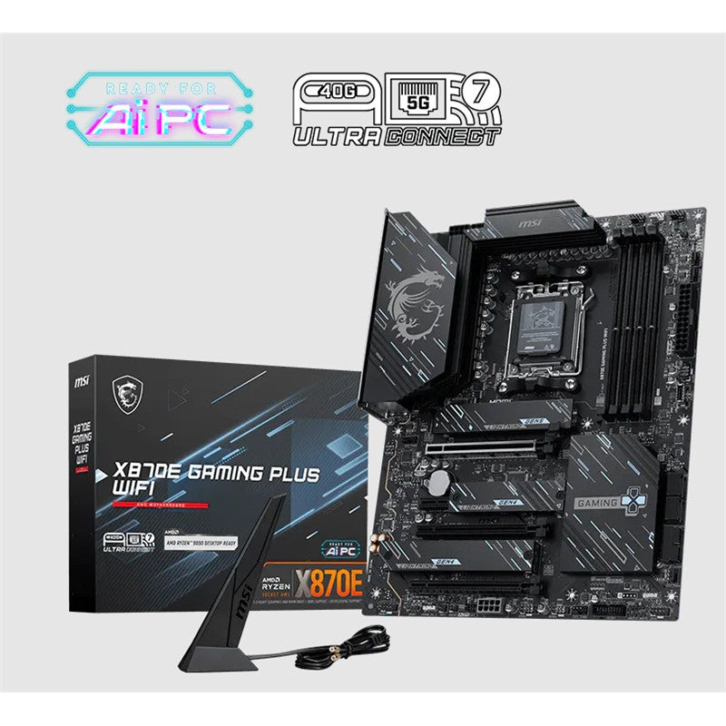 MSI X870E GAMING PLUS WIFI DDR5 8200MT/S 1XHDMI 3XM.2 USB ATX AM5 (AMD AM5 9000/8000/7000 SERİLERİ İ