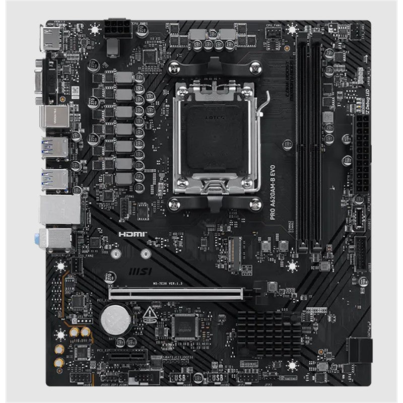 MSI PRO A620AM-B EVO DDR5 6800MT/S 1XHDMI 1XVGA 1XM.2 USB MATX AM5 (AMD AM5 9000/8000/7000 SERİ İLE
