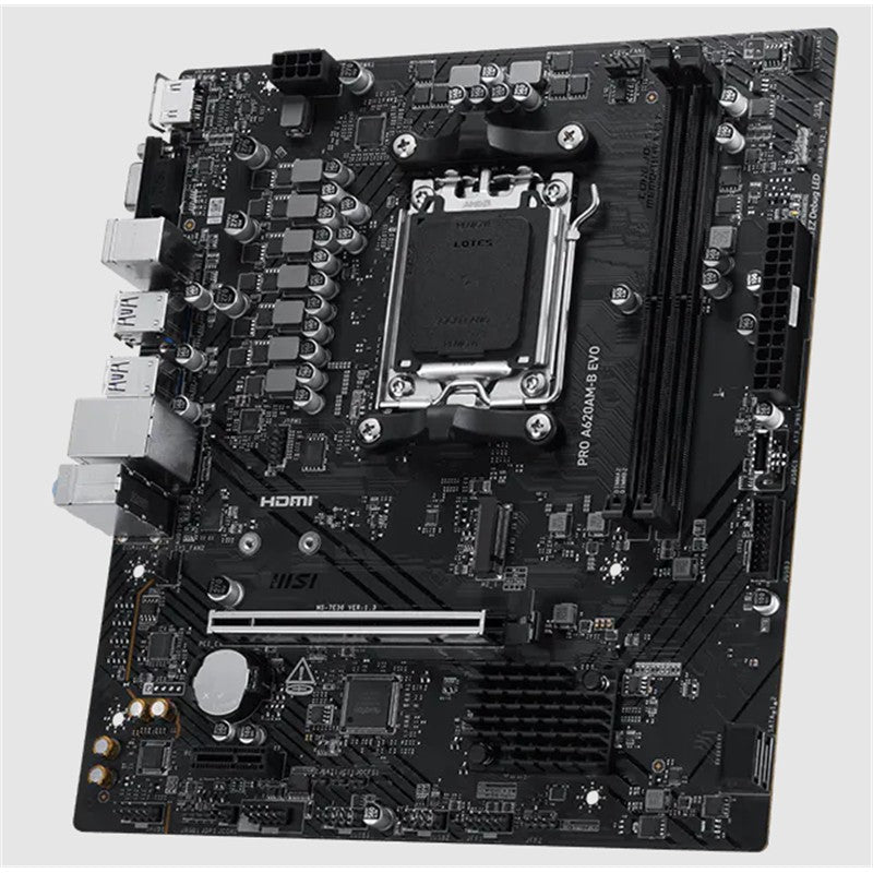 MSI PRO A620AM-B EVO DDR5 6800MT/S 1XHDMI 1XVGA 1XM.2 USB MATX AM5 (AMD AM5 9000/8000/7000 SERİ İLE