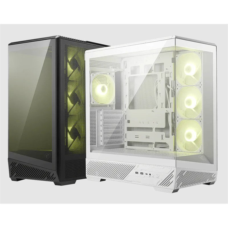 MSI MAG PANO 130R PZ TEMPERLİ CAM 3X120MM REVERSE ARGB 1X120MM ARGB FAN ATX PANORAMİK GAMİNG BİLGİSA