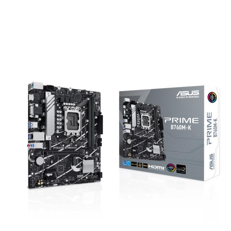 ASUS PRIME B760M-K DDR5 8000MHZ 1XVGA 1XHDMI 2XM.2 USB 3.2 MATX 1700P (12. / 13. VE 14. NESİL İŞLEMC