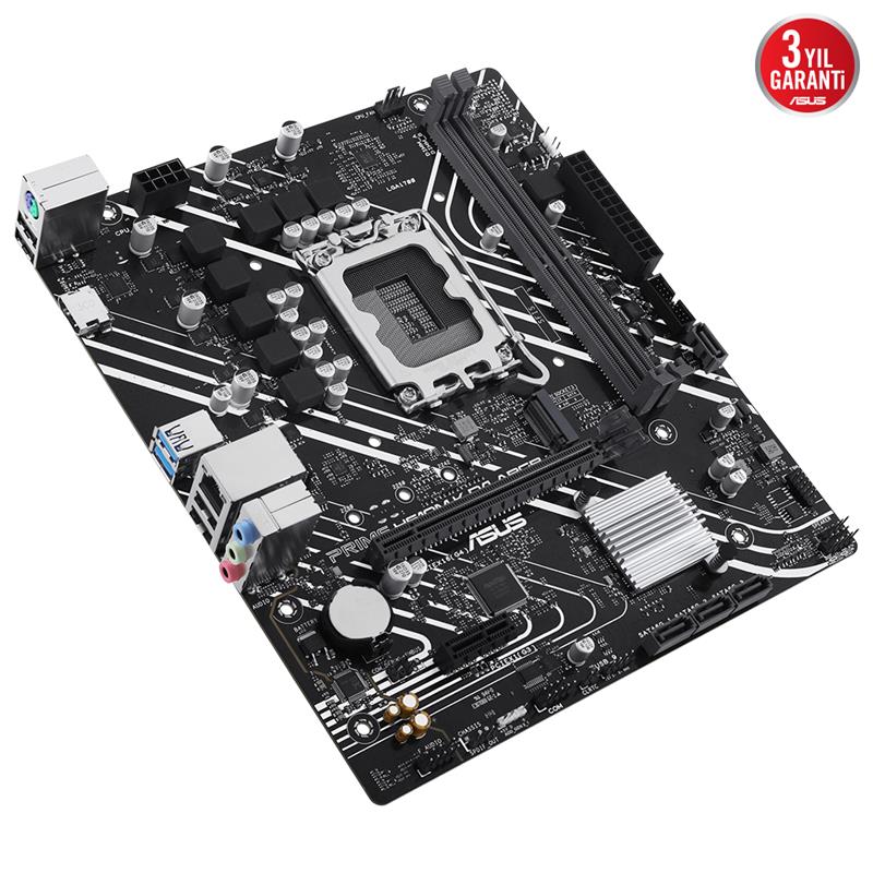 ASUS PRIME H610M-K D4 ARGB DDR4 3200MHZ 1XHDMI 1XM.2 USB 3.2 MATX 1700P (12. / 13. VE 14. NESİL İŞLE