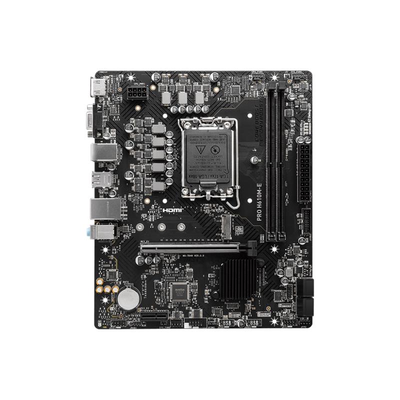 MSI PRO H610M-E DDR5 5600MHZ 1XVGA 1XHDMI 1XM.2 USB 3.2 MATX 1700P (12. / 13. VE 14. NESİL İŞLEMCİ U