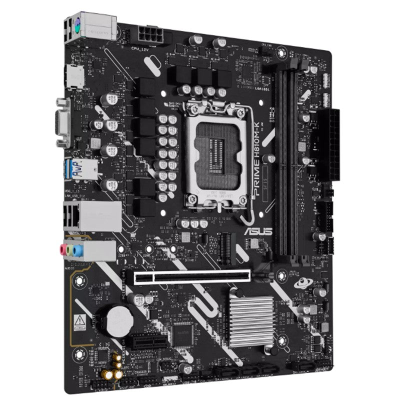ASUS PRIME H810M-K DDR5 6400MT/S 1XVGA 1XHDMI 1XM.2 1851P MATX (INTEL ULTRA PROCESSORS SERIES 2)