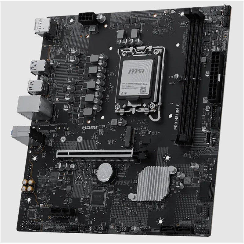 MSI PRO H810M-E DDR5 6400MT/S 1XHDMI 1XDP 1XM.2 USB 3.2 MATX 1851P (INTEL ULTRA PROCESSORS SERIES 2)