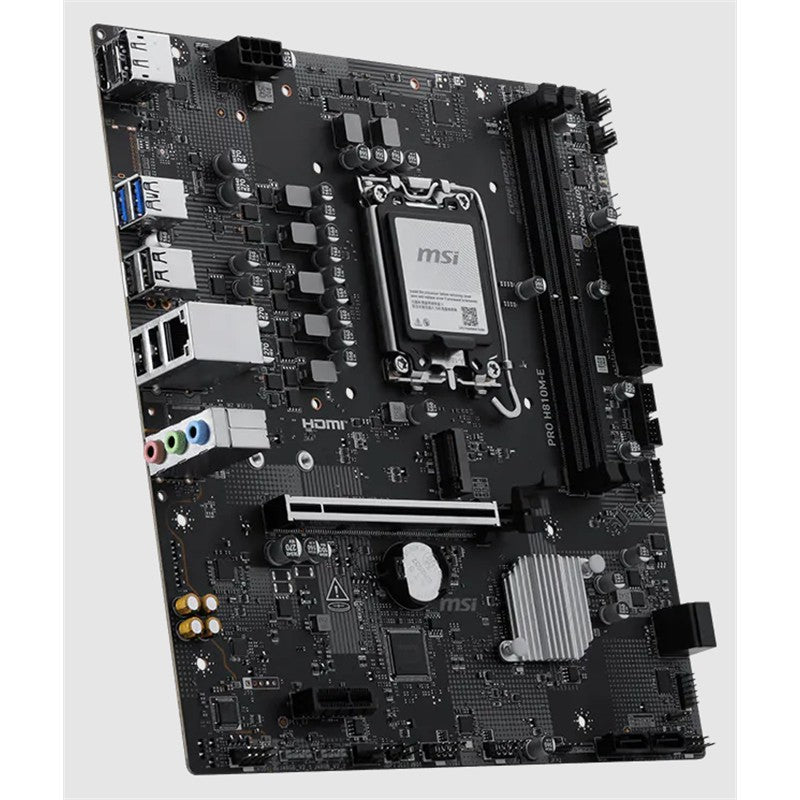 MSI PRO H810M-E DDR5 6400MT/S 1XHDMI 1XDP 1XM.2 USB 3.2 MATX 1851P (INTEL ULTRA PROCESSORS SERIES 2)
