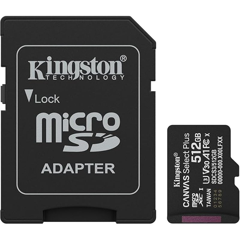 KINGSTON 512 GB MICRO SD CL10 SDCS3/512GB