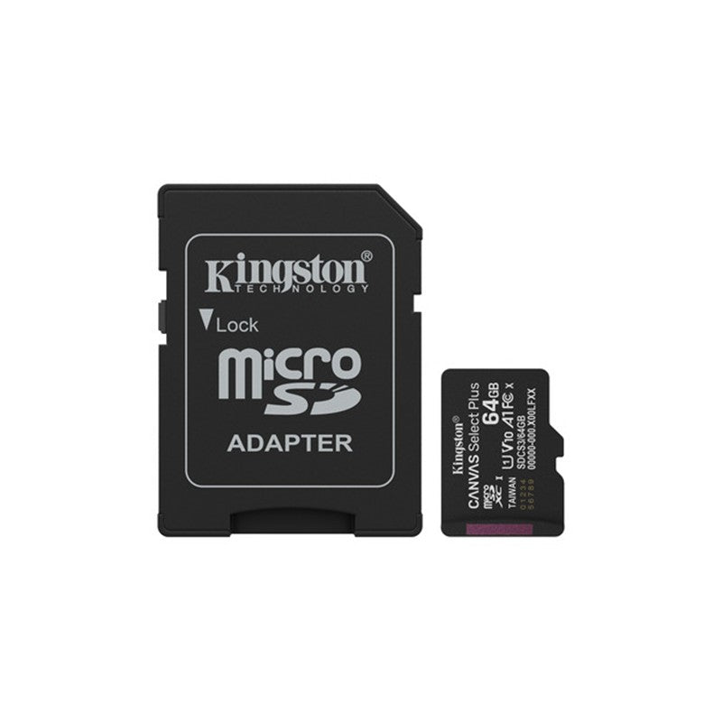 KINGSTON 64 GB CANVAS SELECT PLUS MICRO SD CARD CL10 SDCS3/64GB