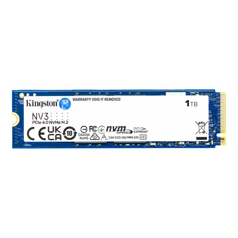 KINGSTON 1 TB NV3 M.2 NVME PCIE GEN4 6000/4000MBS SNV3S/1000G