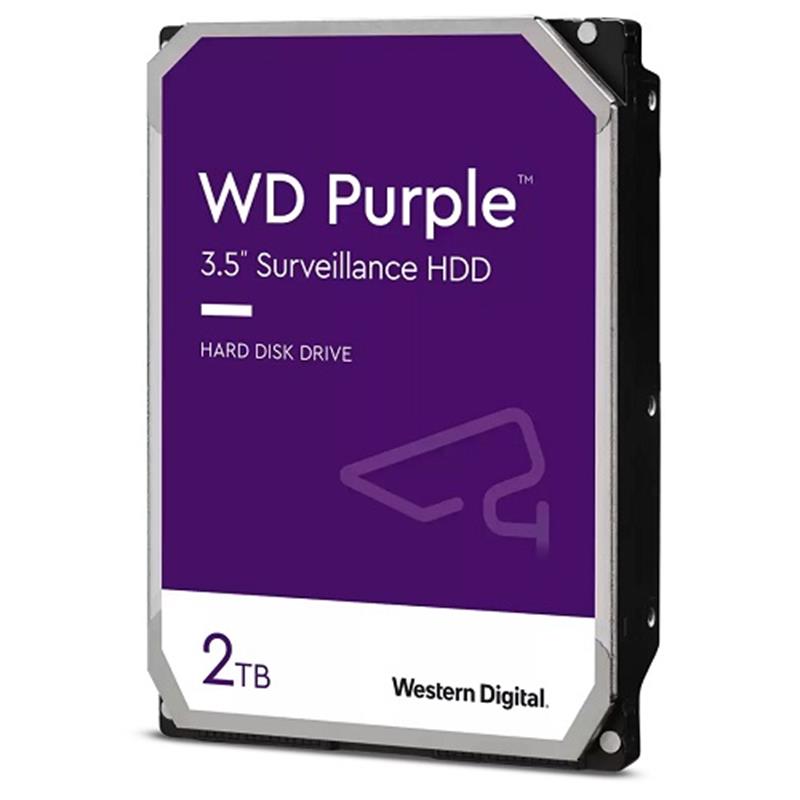 WD 2 TB 3.5 PURPLE SATA3 5400RPM 64MB 7/24 GUVENLIK WD23PURZ