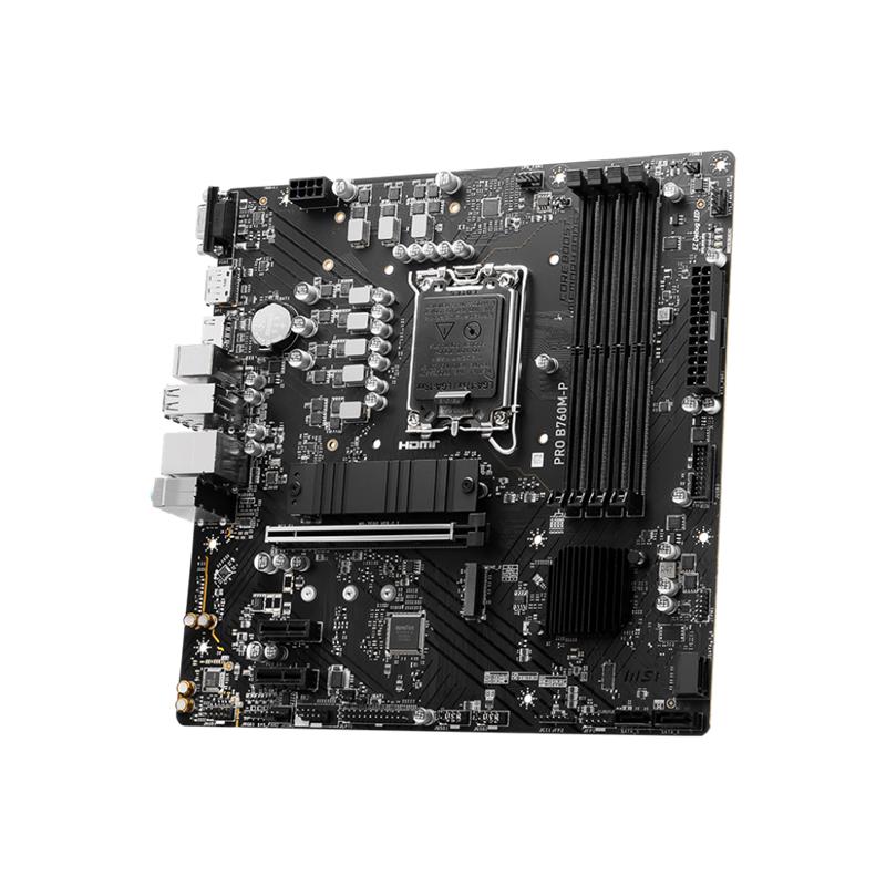MSI PRO B760M-P DDR5 6800MHZ 1XVGA 1XHDMI 1XDP 2XM.2 USB 3.2 MATX 1700P (12. / 13. VE 14. NESİL İŞLE