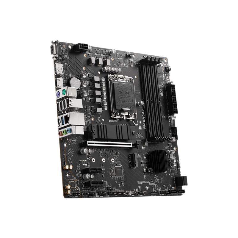 MSI PRO B760M-P DDR5 6800MHZ 1XVGA 1XHDMI 1XDP 2XM.2 USB 3.2 MATX 1700P (12. / 13. VE 14. NESİL İŞLE