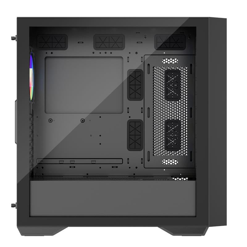 1ST PLAYER FD8 SİYAH 750W 80+ ARGB 6X12CM FAN TEMPERLİ CAM MESH USB 3.0 E-ATX KASA