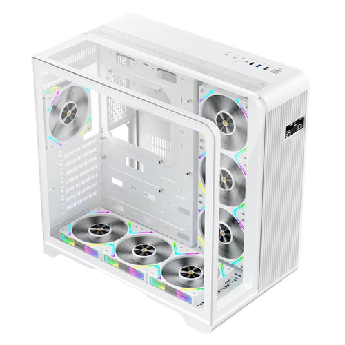 1ST PLAYER RT7 BEYAZ DIGITAL 850W 80+ GOLD FULL MODÜLER 4X12CM ARGB 3 TARAFLI TEMPERLİ CAM USB 3.0