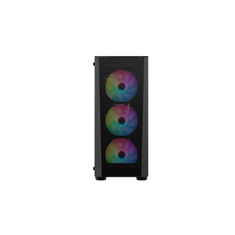 1ST PLAYER FD5-M SİYAH 600W 80+ ARGB 4X12CM FAN TEMPERLİ CAM MESH USB 3.0 M-ATX KASA