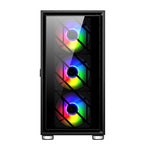 1ST PLAYER AR7-G SİYAH 750W 80+ SILVER ATX 3.1 ARGB 4X12CM FAN TEMPERLİ CAM USB 3.0 ATX KASA