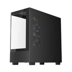 1ST PLAYER MIKU Mİ5 SİYAH 750W 80+ ATX 3.1 SILVER ARGB 6X12CM FAN TEMPERLİ CAM USB 3.0 M-ATX KASA
