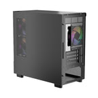 1ST PLAYER MIKU Mİ5 SİYAH 750W 80+ ATX 3.1 SILVER ARGB 6X12CM FAN TEMPERLİ CAM USB 3.0 M-ATX KASA